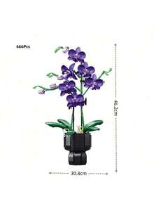 977 Pcs Fresh Flower Themed Building Blocks In Bags: DIY 3D Interlocking Toys. Vivid Colors, Diverse Flower Kinds, And Easy To Assemble. Featuring Tulips, Violets, Night - Blooming Cereuses, And Red Roses. A Boon For Flower Lovers And Beginners. Develop Spatial Thinking And Finger Dexterity. Ideal For Room Decor, Birthday And Festival Gifts