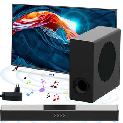 Soundbar With 160W Subwoofer, Desktop-Friendly Soundbar, 2.1ch Surround Sound System For TV, BT TV Soundbar Compatible With Traditional Or Smart TVs, Computers.