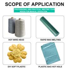 升级版螺纹式热熔笔 - 手持式热熔笔，适用于串珠工艺、快速熔化蜡、皮革热转印和串珠项目