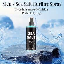 El spray moldeador Curling Sea Salt, con buena textura, crea peinados modernos y elegantes, y es adecuado para looks rizados diarios, de fiesta y para citas. Puede crear cabello rizado con una textura excelente y es adecuado para todo tipo de cabello. - Negro - Ver 5