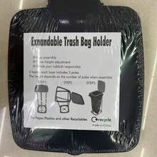 Large Capacity Foldable Trash Can, Garbage Rack, Innovative Trash Can - A - View 4