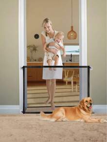 便携式宠物隔离网，家用宠物隔离门，狗用隔离围栏 - 均碼 - 查看 2