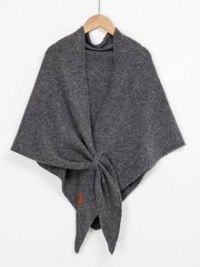 Autumn/Winter New Lazy Street Style Women's Neck Scarf Triangle Shawl, Thick Warm Shoulder Wrap, Suitable For Pairing With Dresses - Multicolor - View 10