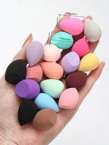 Mini Makeup Sponges, 15/30/60pcs Set, Foundation Blender Beauty Sponge For Liquid, Cream And Powder, Multi-Color Cosmetic Puff, Latex-Free Wet And Dry Foundation Makeup Sponge, Suitable For All Skin Types - Green - View 8