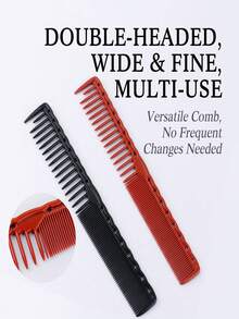 2把渐变锥形剪发梳，美发师专用剪发梳，专业美发工具，抚平毛躁头发，适合女生返校、旅行、沙龙和居家使用 - 彩色 - 查看 11