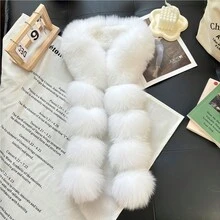 1pc Fashion Furry Ball Scarf, Warm Shawl Wrap, Versatile High-Quality Women Scarf, Korean Style, Winter - Multicolor - View 10