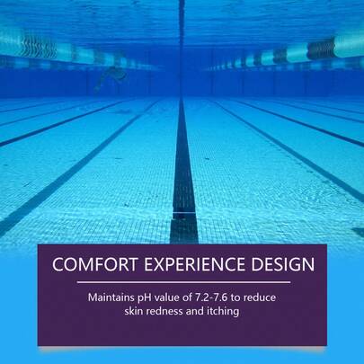 Reductor de pH para piscinas HozoneX, clarificación del agua, antiirritación cutánea, adaptación multisector para uso doméstico y comercial.