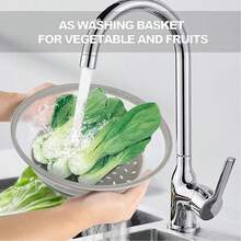 2 In 1 Silicone Microwave Splash Guard,Space-Saving Design, Easy To Clean And Store, Heat Resistant Food Cover, Collapsible Splash Guard, Food Dust And Mosquito Cover, Can Be Used As A Filter Bowl For Washing Fruits And Vegetables, Ventilated Bowl Cover, Heat-Resistant, Food Strainer Kitchen Gadgets Vegetable Strainer Fruits And Vegetables Cleaning - Nhiều màu - Xem 3