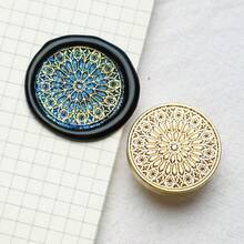 1 Stück 30mm Vintage europäischer Stil Blumen Fensterrahmen, Blume, Schmetterling flach geschnitzter massiver Messing Siegelstempel, geeignet zum Dekorieren von Umschlägen, Hochzeitseinladungen, Geburtstagseinladungen, Weinverpackungen, Briefpost, Weihnachtsgeschenke - 30MM - Übersicht 16