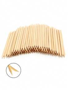 65mm/75mm/95mm/105mm/11.4mm/12.7mm/15mm/17.8mm 橙木棒，点钻美甲工具，角质层推棒，美甲美容木棒，尖头和斜头 - 杏色 - 查看 6