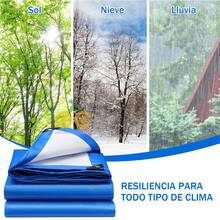 1 Pieza Lona De PláStico,Cubierta Para Lluvia De 3*4 Metros De Largo, Impermeable Doble Cara, Cubierta Protectora Multiusos, Lona Impermeable, Resistente A Los Rayos UV, Impermeable Y Transpirable, Adecuada Para Terrazas, Jardines, Gallineros, Cobertura Exterior, Tela Exterior Duradera, Adecuada Para RamadáN Al Aire Libre, AñO Nuevo, DíA De San ValentíN, Uso En Invierno, Toldo Impermeable Para Porche, Adecuada Para Cubiertas De Refugio De Lluvia Pesada En Terrazas, Porches, Jardines, Gallineros - Azul - Ver 4