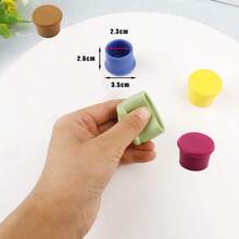 Airtight Seal And Reusable Silicone Wine/Beer Saver Bottle Stopper Covers - Easy To Use And Clean Black/Gold 2 - 黑金 - 查看 8