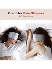 1个/2个/4个装 100%桑蚕丝奢华男女通用可重复使用睡眠眼罩，透气遮光，可调节，适合卧室、旅行、办公室、学校等场合，是送给家人、朋友、同事的绝佳礼物，也是旅行必备的眼罩。 - 彩色 - 查看 5