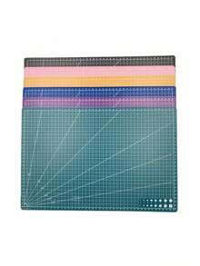 A2/A3/A4/A5 绿色自愈切割垫，0.1mm 和 0.23mm 厚防割工艺切割板，适用于皮革、布料、纸张等，多功能家用 DIY 手工垫，带可伸缩精密切割工具，随机颜色工艺切割工具套装，适用于 DIY 剪贴簿、信封制作和工艺项目 - 綠色 - 查看 5