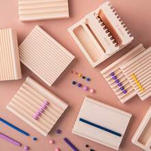 1件/12件套软陶造型工具，可制作球形和条状陶泥，珠宝制作套装，DIY耳环、耳环、吊坠、发夹、珠宝套装，软陶印模工具，圆形和长条形，多种规格，软陶，陶瓷，创意手工模具，情人节、生日和珠宝装饰的理想礼物，创意陶泥，软陶手工模具 - 搓球形 - 查看 9