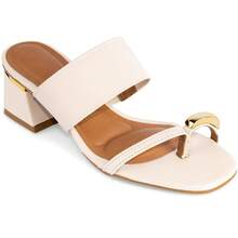 Vizzano Clog With Medium Block Heel And Thick Strap, Original Design, 6428. - Trắng TẮT - Xem 1