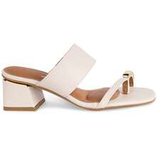 Vizzano Clog With Medium Block Heel And Thick Strap, Original Design, 6428. - Trắng TẮT - Xem 2