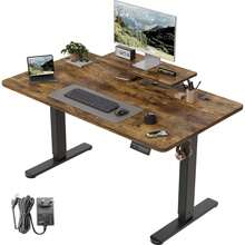 Gunji 120/140/160cm Height Adjustable Desk, Stable Desk Height Adjustable Electric With Memory Hand Control, Ergonomic Sit-Stand Table Computer Desk - 查看 10