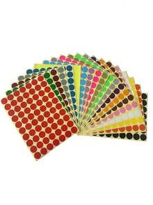 Dot Sticker Labels, Round Polka Dot Circles Large Set, 10 Colors Each, Totaling 700 Marking Stickers, 10 Vibrant Colors, Marking Stickers, Self-Adhesive Circular Labels, Suitable For Crafts And Organization, Perfect For Parties And Events.