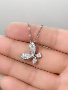1 PC Teen Luxury Cubic Zirconia Necklace Pendant For Girls For Daily Decoration For Party Jewelry Birthday Gift - 1# - View 4