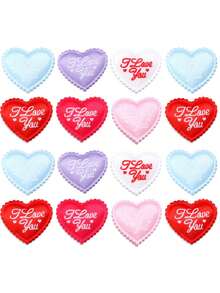 50个“我爱你”3D立体爱心情人节装饰品，红色、粉色和紫色爱心，情人节餐桌中心装饰，情人节礼盒填充物，情人节派对装饰，情人节礼物，表达爱意，母亲节礼物，营造氛围的物品，拍照道具，适合节日派对 - 彩色 - 查看 8