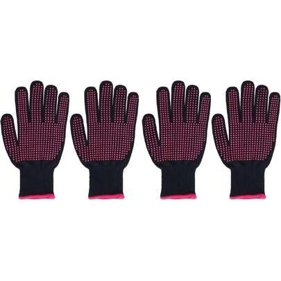 4 Guantes para Parrilla, Guantes para Horno, Guantes para Barbacoa, Guantes para Cocinar, Guantes Resistentes Al Calor, Guantes para Asar, Guantes para Horno con Dedos(Rojo),36710873