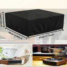 1个重型黑胶唱机防尘罩，适用于大多数唱机，包括 Pioneer PLX-1000、SL-1200、SL-1210、SL-B250、SL-B260、SL-BD20、SL-BD27、SL-BD35、SLD-20、SL-PC11、SL-Q300 和其他热门型号。