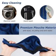 3PCS Refrigerator Door Handle Covers Kitchen Decor Keep Appliance Clean Anti-Static Stains For Fridge Dishwashers Velvet (Blue),Blue - 藍色的 - 查看 6
