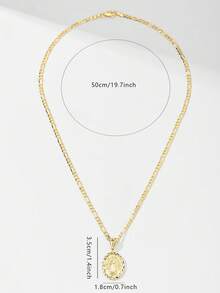 1件经典欧式铜镶嵌锆石瓜达卢佩圣母玛利亚吊坠项链，限量版“守护者之光”，适合作为圣诞节、感恩节、万圣节、母亲节、情人节、送给朋友、教父母、初领圣体、日常佩戴和祈祷的礼物。 - 金黃色 - 查看 7