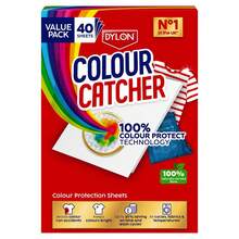 Dylon Colour Catcher Laundry Sheets, Colour Protection For Clothes, Prevent Colour Run In Wash, Protect Garments, Keep Colours Bright For All Fabrics, 40 Sheets - Multicolor - View 7
