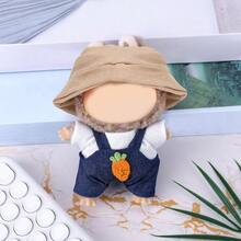 Cute Clothes Set - Kawaii Outfit with Bucket Hat, - Shirt Overalls - Accessories - inicial - Ver 4