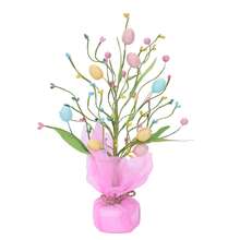 1PC/The Light Luxury And Exquisite Easter Potted Plant With A Texture And Small Easter Egg Is Suitable For The High-End Decoration Of The Spring Festival On The Table Of The Modern Light Luxury Living Room