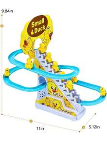 1 套 - 鸭子滑梯 - 鸭子爬楼梯玩具 - 婴儿声光玩具 - 轨道灯玩具 - 音乐鸭子自动爬楼梯 - 儿童玩具 - 生日礼物 - 复活节礼物 - 圣诞节礼物 - 完美礼物 - 礼物 - 儿童玩具