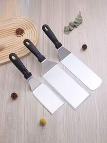 Espátula para bistec de acero inoxidable para barbacoa, tenazas para parrilla Hibachi y tortitas, pala gruesa para servir pizza - Herramientas de cocina - Multicolor - Ver 6