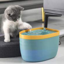 Fuentes de agua automáticas para gatos, dispensadores de agua automáticos, filtros de agua circulantes para perros, suministros para mascotas, fuentes de agua - verde - Ver 1