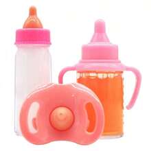 Newborn Baby Magical Milk Bottle Set, Includes 1 Milk Bottle, 1 Juice Bottle, 1 Toy Pacifier, Doll Accessories, With Disappearing Milk And Juice Effects, Best Holiday/Birthday Gift (Colors & Others Random),Baby Alive,Baby Doll Carrier,Doll Accessories Doll - Multicolor - View 6