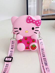 Sanrio 1个三丽鸥Hello Kitty卡通儿童斜挎包，可爱女孩手提包，趣味防水迷你钱包 - 彩色 - 查看 7