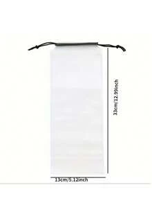 1pc Matte Semi-Transparent Plastic Umbrella Storage Bag, Reusable Portable Drawstring Umbrella Pouch, Household Storage Bag,Women's Day,Travel Essentials,Wedding Favours,Y2k,Bedroom,Car Accessories Women,Kitchen Decor - Multicolor - View 8