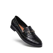 Women Loafers Flats Non-Slip Penny Loafers With Metal Detail Classic Vintage Commute Ladies Dress Shoes - 彩色 - 查看 6