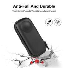 For Insta360 X4 PULUZ Camera Portable Case Box Storage Bag (Black) - Black - View 4