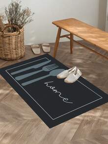 1/2 Piezas Juego de Alfombras de Cocina con Patrón Geométrico - Alfombras, Adecuadas para Entrada, Sala de Estar, Lavandería y Baño - Perfectas para la Decoración del Hogar - multicolor - Ver 4