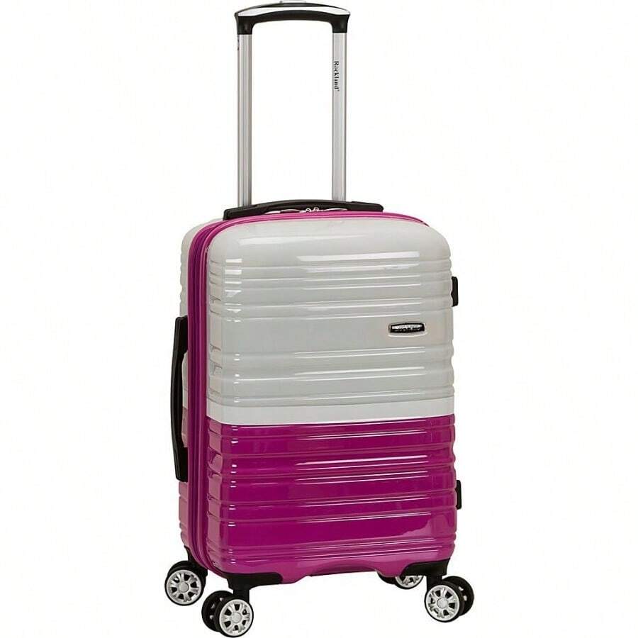 Rockland Melbourne Hardside - Ruedas giratorias expandibles 2 toneladas blancas Carry-On 20" Melbourne Hardside - Equipaje expandible con ruedas giratorias - 2toneladasblancas - Ver 1