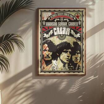 1 st New York vintagekonsertaffisch. Rockbandaffisch. Musikaffisch. Vintageaffisch. Konsertaffisch. Utskrivbara affischer kanvasmålning väggkonst rum heminredning orammade