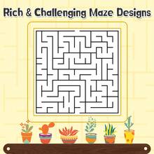 Maze Puzzle Workbook Collection, Progressive Labyrinth Practice From Simple To Complex, Clear Printed Mazes With Increasing Challenge Levels, Builds Focus Concentration Visual Tracking Spatial Reasoning And Problem-Solving Skills For Daily Brain Training