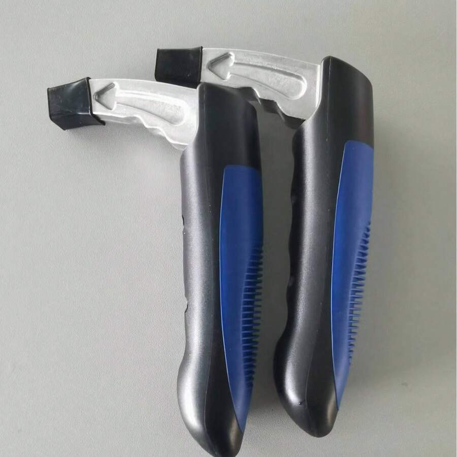 Set Of 2 Blue Multifunctional Car Safety Hammers – Emergency Vehicle Evacuation Tool With Seatbelt Cutter And Window Breaker