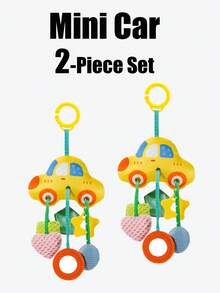 Quderbel 婴儿安抚娃娃毛绒挂件，儿童摇铃床铃风铃，婴儿座椅床健身架汽车挂饰，适合0-3岁男孩和女孩，新年礼物 - 多 - 查看 22