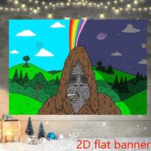 2D Flat Banner 1pc The Smoking Gorilla Funny Flag The Big Lez Show Tapestry Wall Hanging Living Room Kawaii Room Decor Flags Carpets Home Background Banner The Best Gifts - Multicolor - View 6