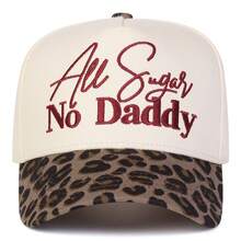 1Piece Men Letter Embroidered Two Tone Five-Panel Baseball Cap Outdoor Adjustable Sunscreen Leisure Hat Spring Autumn Travel Tourism Beach Vacation - Nhiều màu - Xem 5