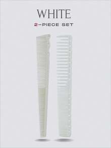 2把渐变锥形剪发梳，美发师专用剪发梳，专业美发工具，抚平毛躁头发，适合女生返校、旅行、沙龙和居家使用 - 彩色 - 查看 15