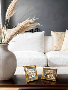 Customized 1pc Photo Fridge Magnets, Mini Photo Frame Fridge Magnets, Photo Fridge Magnetic Frame Stickers Can Also Be Placed Horizontally Or Vertically As Photo Frames. They Are Suitable For Kitchen, Room Decoration, Bedroom And Kitchen Decoration, Festival Commemoration, And As Small Gifts For Parties. - Multicolor - View 3